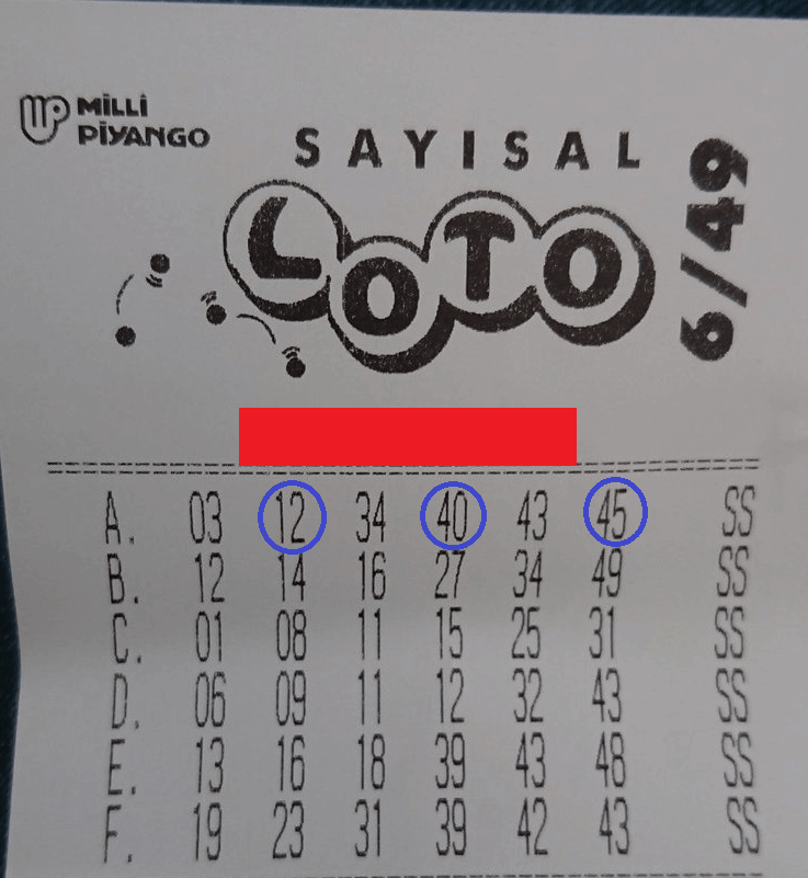 Sayısal Loto Kuponu